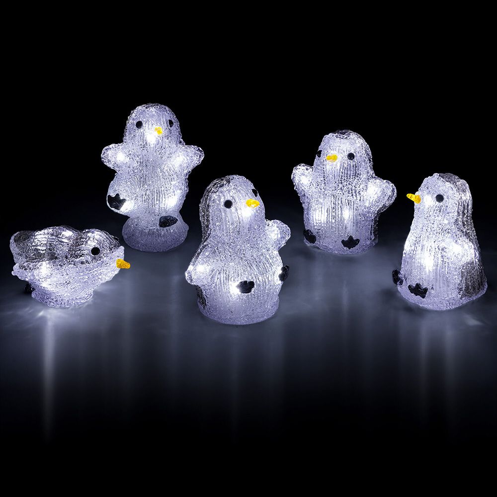 Acrylic 15cm Penguins String Lights